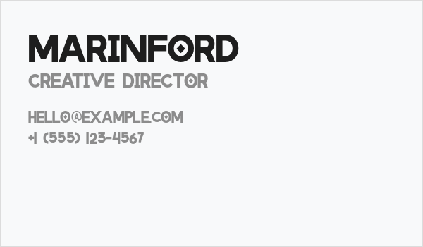 marinford Business Card