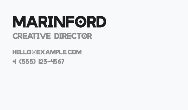 marinford Business Card