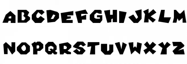 marioFont 64 Шрифта ВЕРХНИЙ