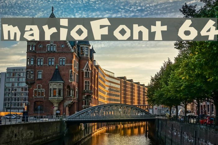 marioFont 64 Font examples