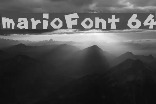 marioFont 64 Example 2