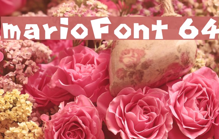 marioFont 64 Font examples