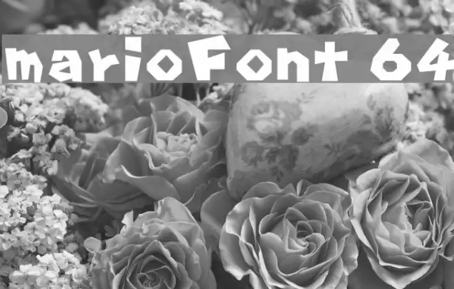 marioFont 64 Example 3