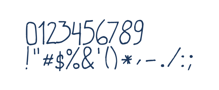 marivi handwriting Other Characters