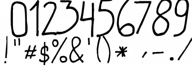 marivi handwriting Font OTHER CHARS