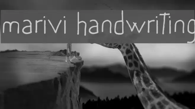 marivi handwriting Font examples