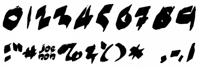 markerMoe II Font OTHER CHARS