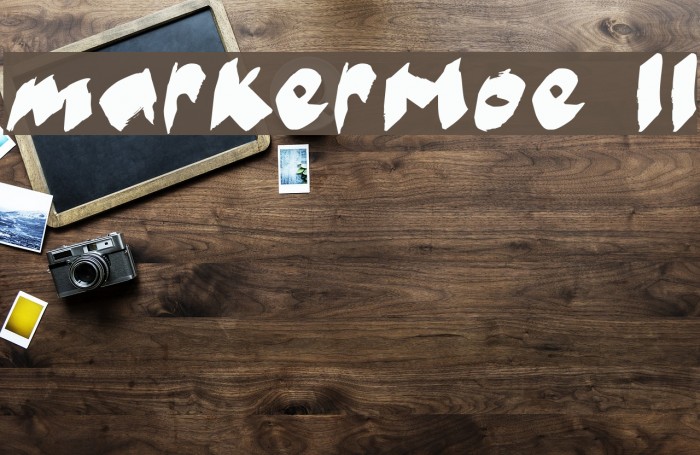 markerMoe II Font examples