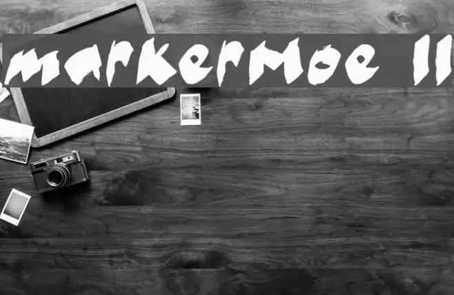 markerMoe II Font examples