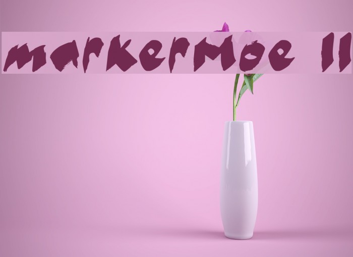 markerMoe II Font examples