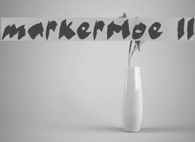 markerMoe II Font examples