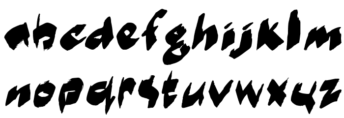 markerMoe II Font LOWERCASE