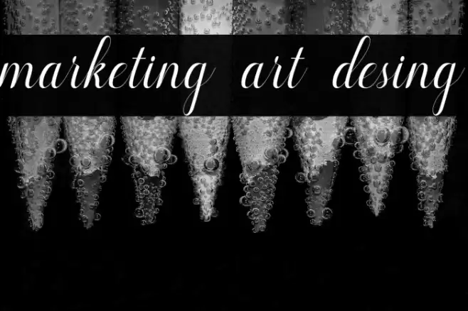 marketing art desing Font examples