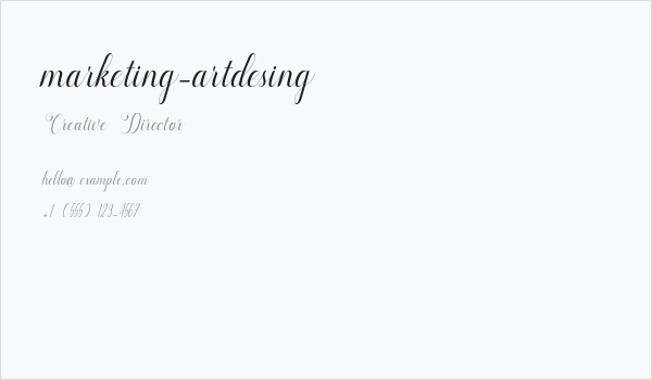 marketing-artdesing Business Card