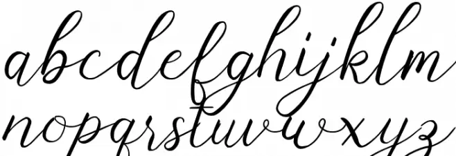marlina Schriftart Kleinbuchstaben
