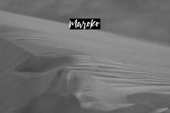 maroko Font examples