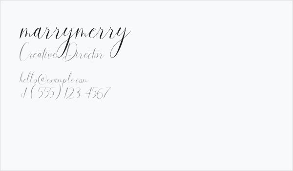 marrymerry Business Card