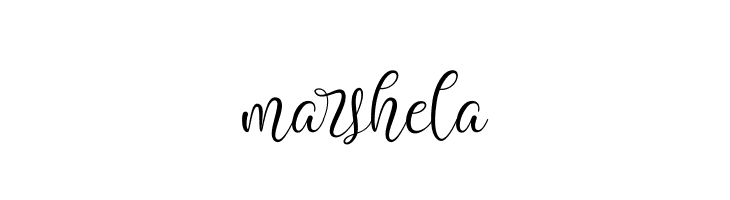 marshela  नि: शुल्क फ़ॉन्ट्स डाउनलोड