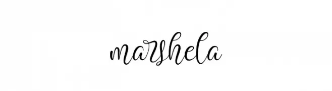 marshela  नि: शुल्क फ़ॉन्ट्स डाउनलोड