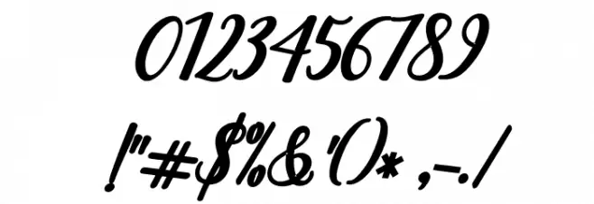 martini-Regular Font OTHER CHARS