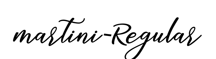 martini-Regular  font caratteri gratis