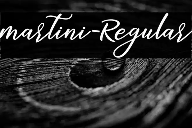 martini-Regular Font examples