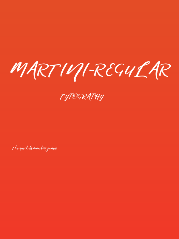 martini-Regular Poster