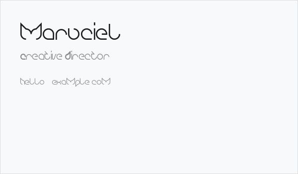 maruciel Business Card