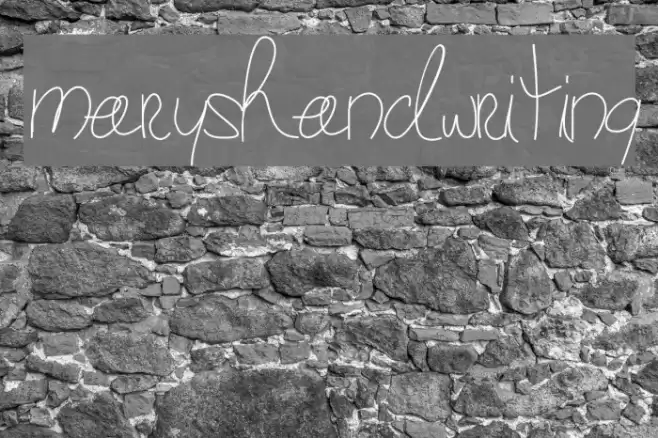 maryshandwriting Font examples