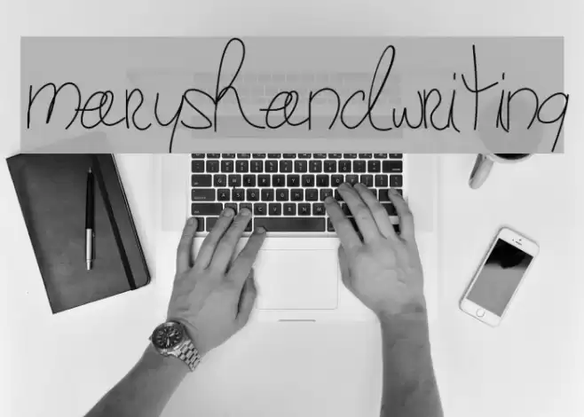 maryshandwriting Font examples