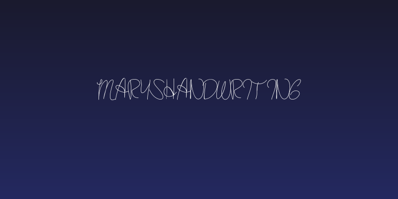 maryshandwriting Social Header