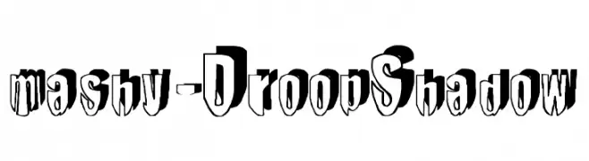 mashy-DroopShadow  لخطوط تنزيل