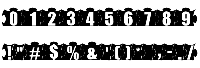 mashy-Jigsaw Font OTHER CHARS