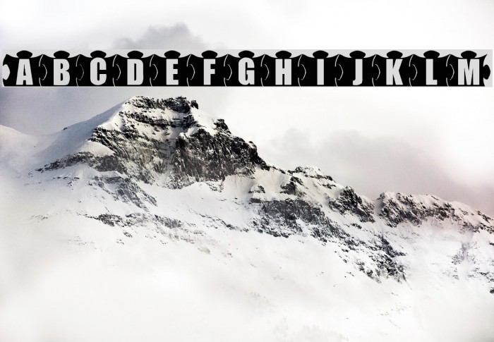 mashy-Jigsaw Font examples