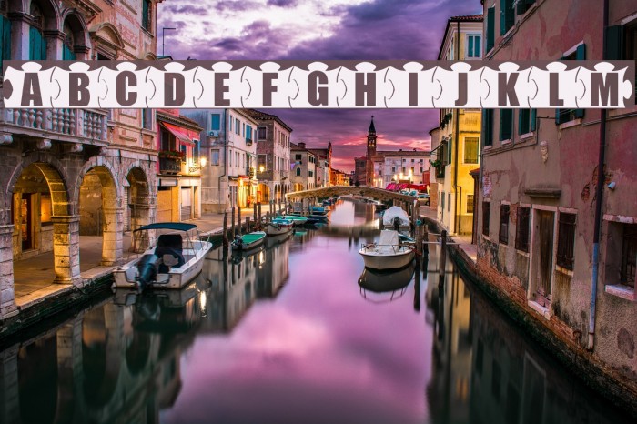 mashy-Jigsaw Font examples