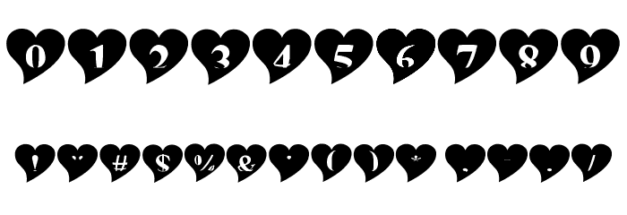 mashy Valentine Font OTHER CHARS