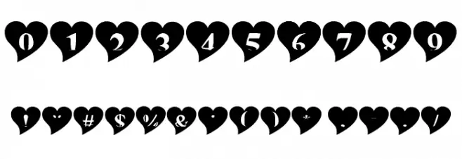 mashy Valentine Font OTHER CHARS