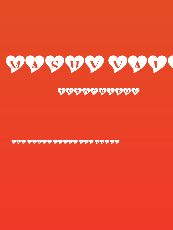 mashy Valentine Poster