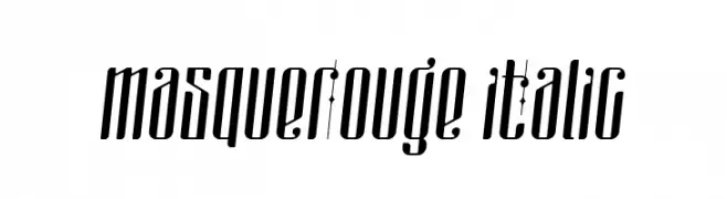 masquerouge italic  フリーフォントのダウンロード