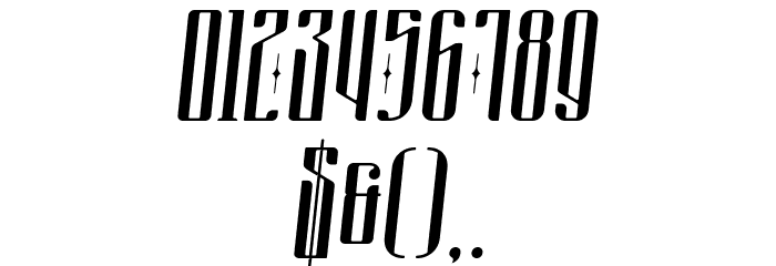 masquerouge italic Font OTHER CHARS