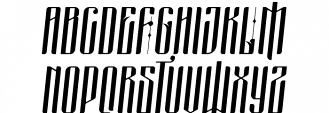 masquerouge italic 字体 大写