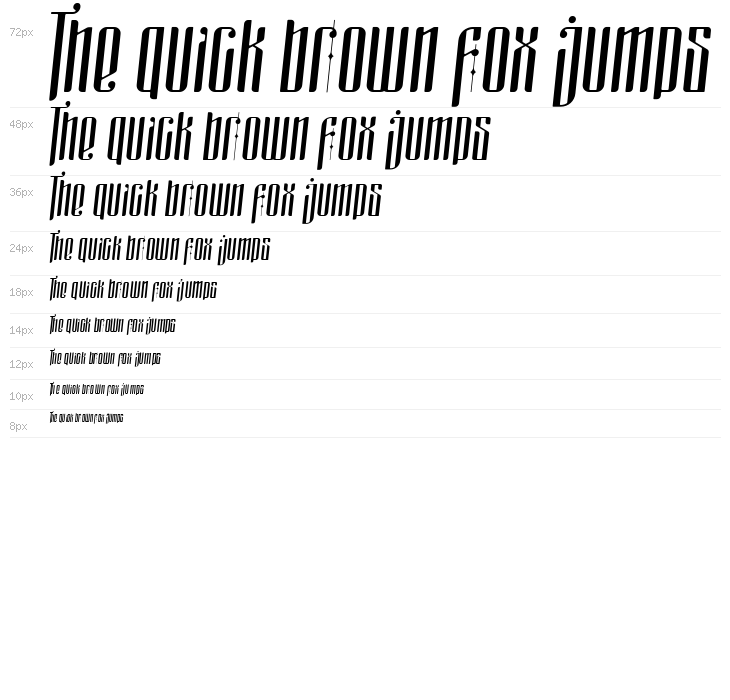 masquerouge italic Waterfall