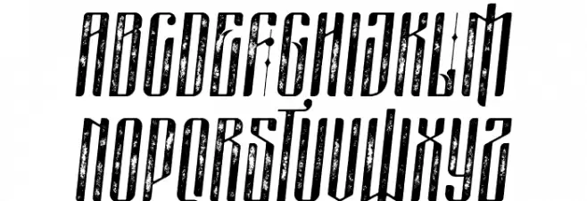 masquerouge rough italic Schriftart Groß