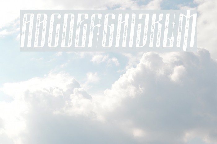 masquerouge rough italic Font examples