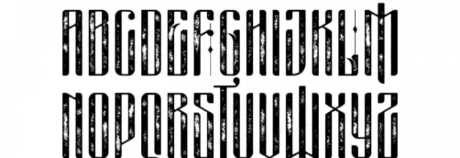 masquerouge rough Schriftart Groß