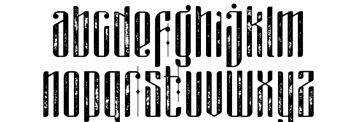 masquerouge rough Font LOWERCASE