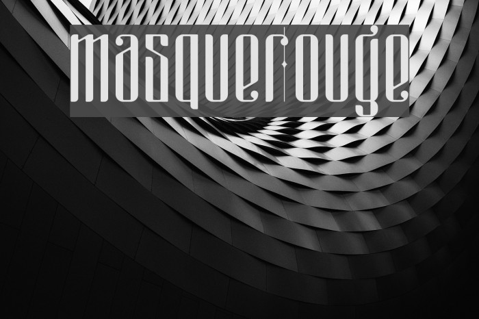 masquerouge Font examples