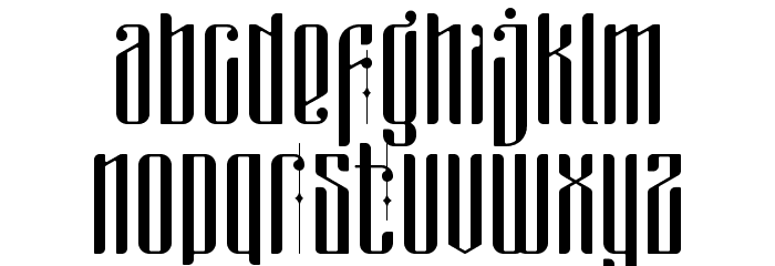 masquerouge Font LOWERCASE