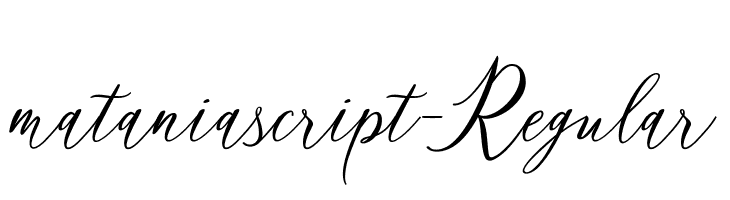 mataniascript-Regular  baixar fontes gratis