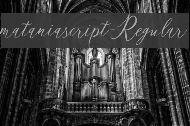 mataniascript-Regular Font examples